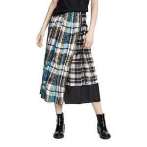 Marc Jacobs Blue and Black Plaid Skirt